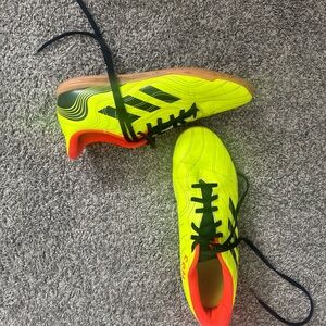 Adidas Neon Yellow Soccer Shoes
